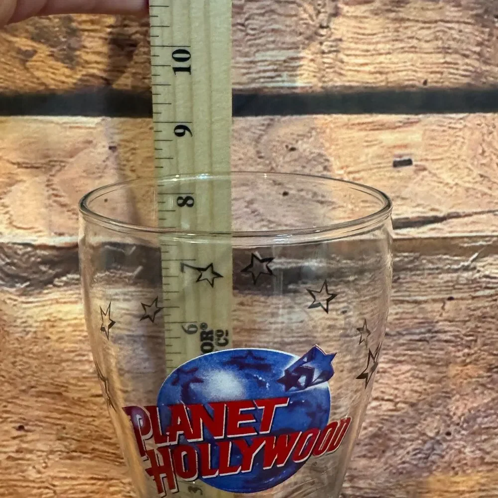 Planet Hollywood Dallas Pilsner Glass Drinkware Clear Collectible